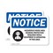 Signmission Hazardous Noise Area Hearing OSHA Notice Sign, Plastic, 10in W x 7in L, 2PK OS-2PACK-NS-P-710-L-13321 - alternate 1